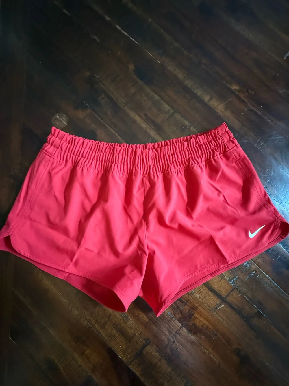 Nike Dri-FIT Running Shorts Women’s Small Red NWOT Zip Pocket